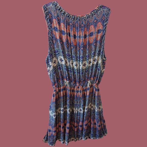 Lucky Brand Stained Glass Dress  Sleeveless Multicolor Size 2X - Picture 4 of 12